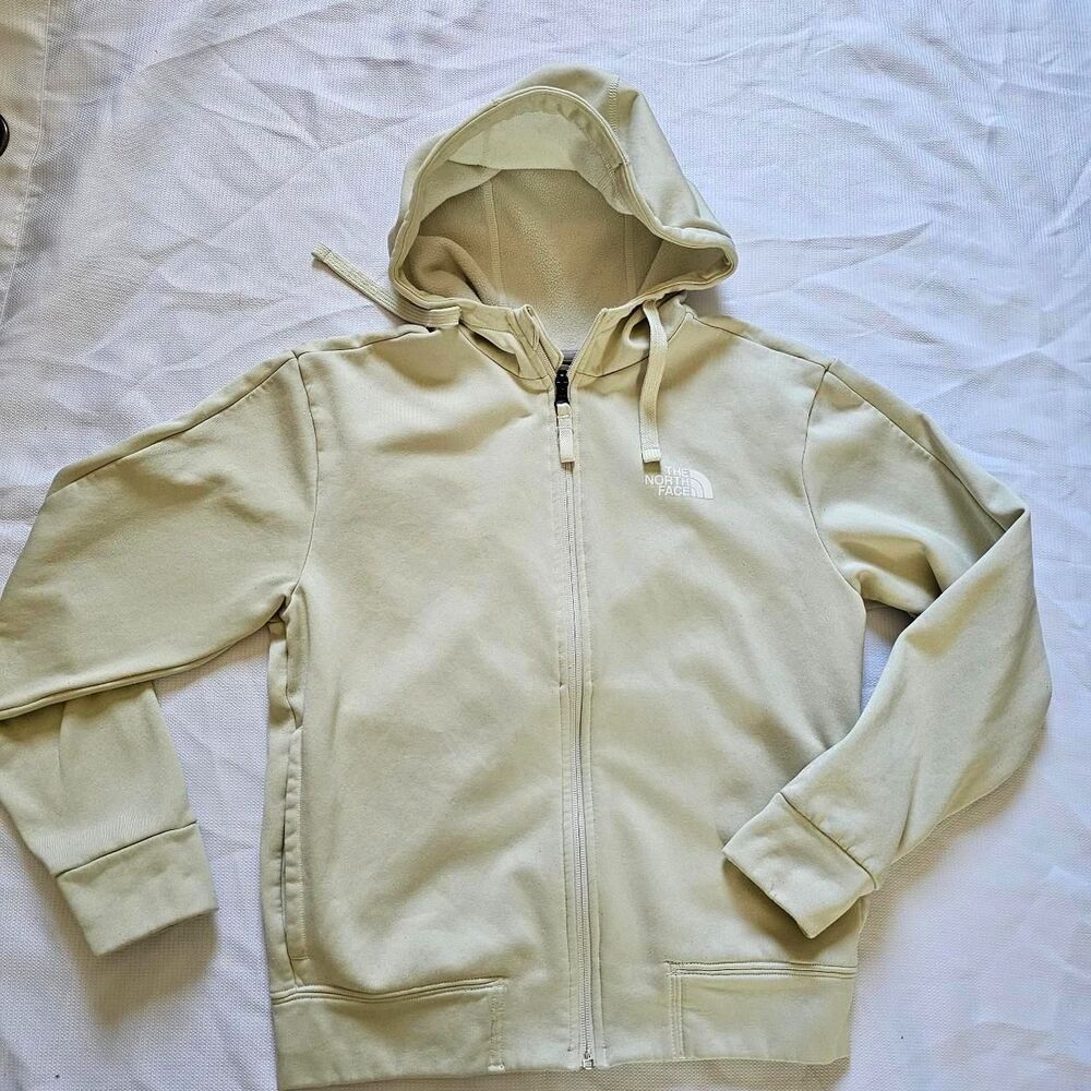 The North Face cream full zip hoodie Women's Size XS